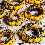 Sesame-roasted, maple chipotle delicata squash | www.viktoriastable.com