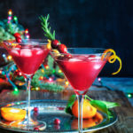 Cranberry rosemary citrus martini - bring on the holiday spirit by shaking up these bright and cheerful, rosemary infused, citrus martinis. | www.viktoriastable.com