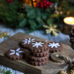 Mexican chocolate shortbread cookies - enriched with dark chocolate, and flavored with spicy cinnamon, and hot cayenne pepper, these cookies melt in your mouth with an intense chocolaty flavor, and a lingering warmth and heat.| www.viktoriastable.com