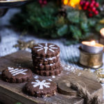 Mexican chocolate shortbread cookies - enriched with dark chocolate, and flavored with spicy cinnamon, and hot cayenne pepper, these cookies melt in your mouth with an intense chocolaty flavor, and a lingering warmth and heat.| www.viktoriastable.com