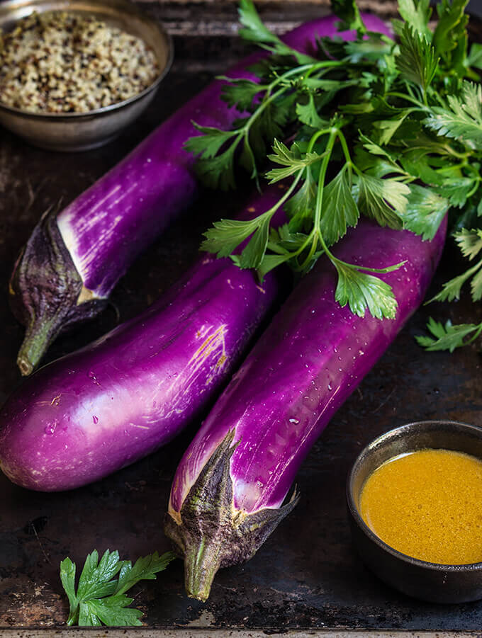 Charred eggplant with umami sauce | www.viktoriastable.com