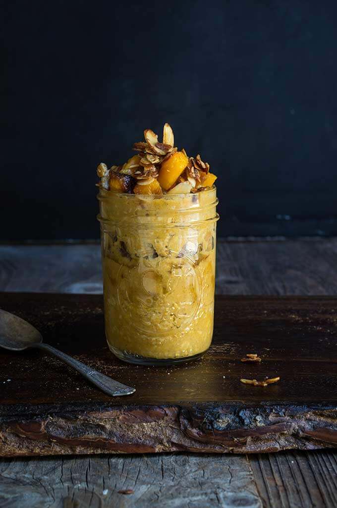 Pumpkin pie overnight oats | www.viktoriastable.com