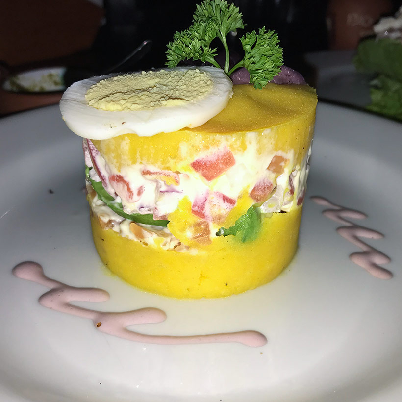 Peruvian Causa rellena 