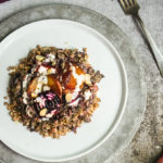 Coconut-creamed beet greens with toasted buckwheat + macadamia nuts | www.viktoriastable.com