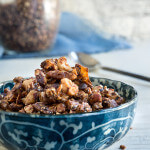 Dark Chocolate Granola - nutty, crunchy, and full of addictive hazelnut-chocolate flavors, gluten free and vegan too. | www.viktoriastable.com