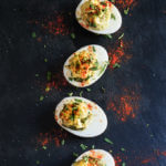 Crab deviled eggs - seasoned with fresh tarragon, and a touch of cayenne, these crab deviled eggs are elegant and simple, yet absolutely decadent - the perfect appetizer for a grand occasion or celebration. | www.viktoriastable.com