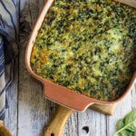 Smoky spinach rice casserole - this family favorite recipe is full of greens, yet tastes like comfort food, and will convert even picky eaters to spinach lovers. | ww.viktoriastable.com