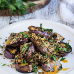 Charred eggplant with umami sauce | www.viktoriastable.com