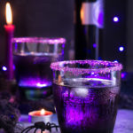 Purple Moscow mule - floral aroma, spicy fruit flavors, and a whimsical purple color, make this drink the ideal Halloween cocktail. | www.viktoriastable.com