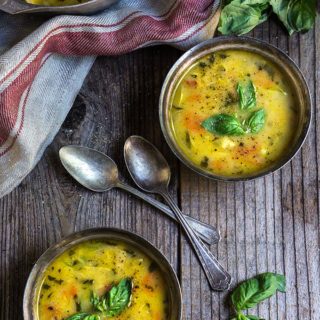 Chicken artichoke lemon soup | www.viktoriastable.com