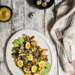 Roasted lemon & Brussels sprouts salad {avocado, walnuts, egg} | www.viktoriastable.com